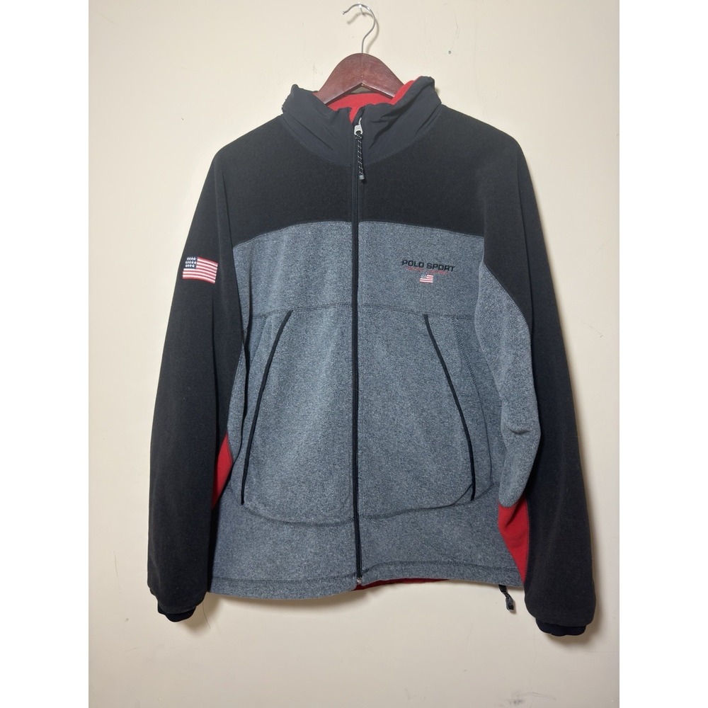 Vintage 90s Polo Sport Ralph Lauren Polartec Fleece Jacket  USA Large